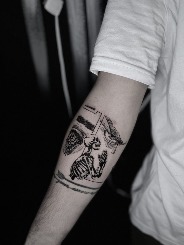 Fine Line tattoo by Rino Tattoo Artist
