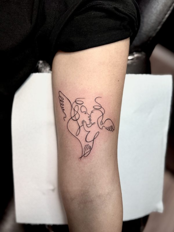 Fine Line tattoo by Jurgen Tattoo Artist