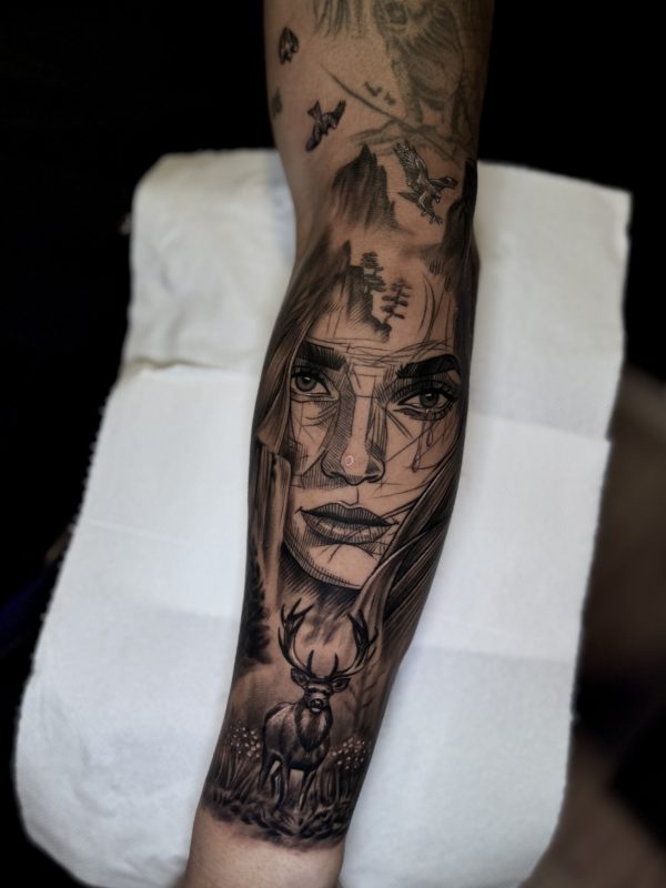 Blackwork tattoo by Jurgen Tattoo Artist