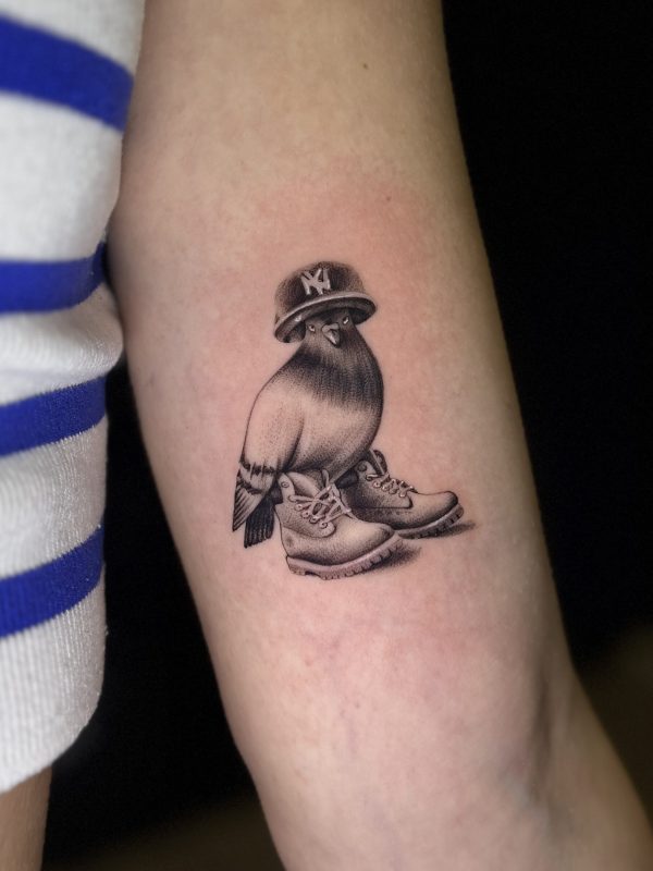 Trash Polka tattoo by Rino Tattoo Artist